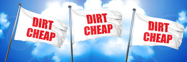 dirt cheap, 3D rendering, triple flags