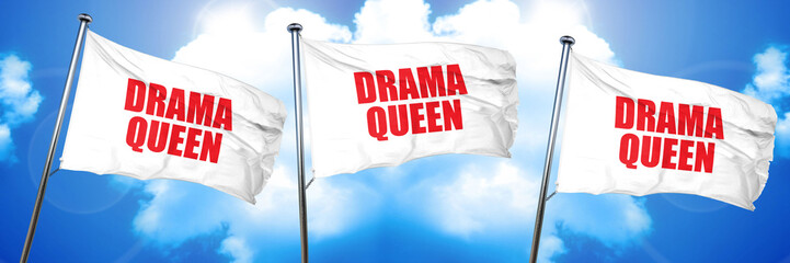 drama queen, 3D rendering, triple flags