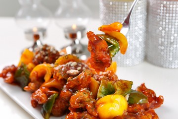 dakbal is korean style pub food Spicy chicken feet