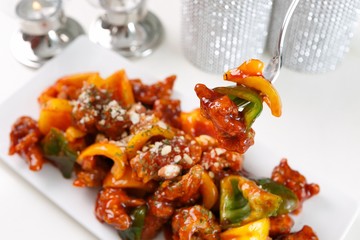 dakbal is korean style pub food Spicy chicken feet