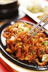 dakbal is korean style pub food Spicy chicken feet