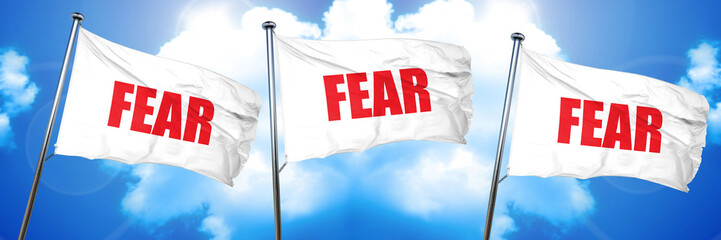 fear, 3D rendering, triple flags