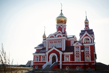 Fototapeta na wymiar baptism in the Church of Russia