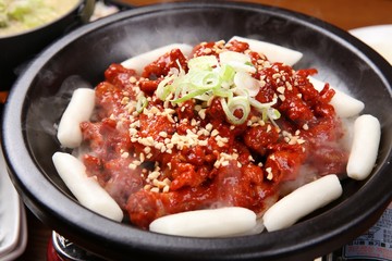 dakbal is korean style pub food Spicy chicken feet