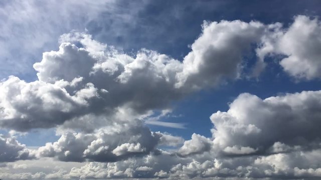 Cloudscape time lapse blue sky
