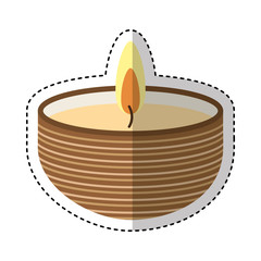 candle spa aroma therapy vector illustration design