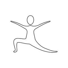 figure person practicing dancing icon, vector illustraction design image