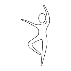 figure person dancing icon, vector illustraction design image