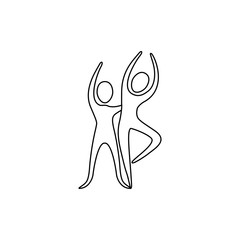 figure people couple dancing icon, vector illustraction design