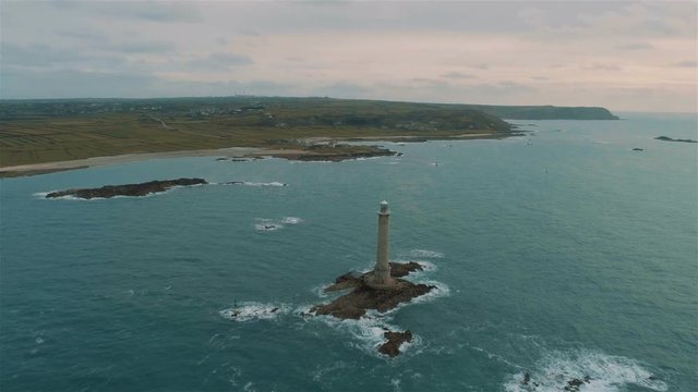 The Lighthouse and the harbor
4K Aerial video Sequence of Goury, France - The Lighthouse and the harbor