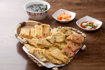 korean pancake mix plate