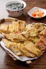 korean pancake mix plate