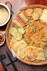 korean pancake mix plate