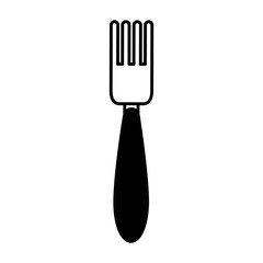 fork kitchen cutlery isolated icon vector illustration design