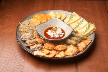korean pancake mix plate