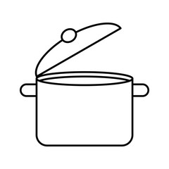 kitchen pot isolated icon vector illustration design