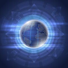 Abstract globe background