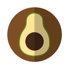 avocado fresh vegetable isolated icon vector illustration design