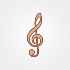 Fototapeta premium music note icon