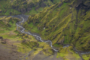 Scenic Fimmvorduhals hike in Iceland