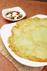 korean style potato pancake plate