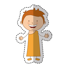 indian cute boy character vector illustration design