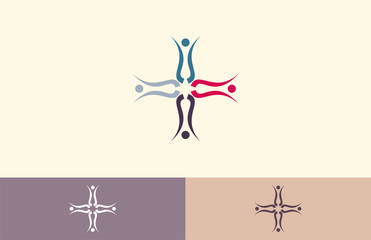 cross human team care logo