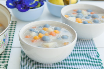 Prepare  cook Thai dessert Balls