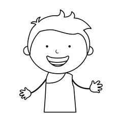 indian cute boy character vector illustration design