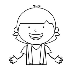 australian little boy character vector illustration design