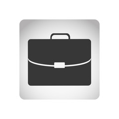 monochrome square frame with silhouette briefcase executive icon vector illustration
