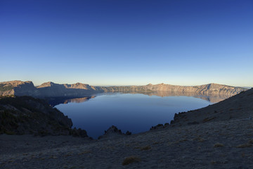 Crater Lake Sunrise - Sunrises on Crater Lake National Park.