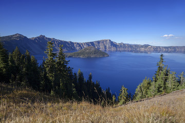 Crater Lake Blue - The bluest water at Crater Lake National Park.