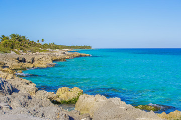 Caribbean beach in Mexico