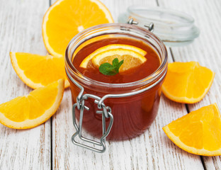 Delicious orange jam