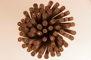bouquet from pencils