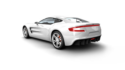 Weisser Sportwagen