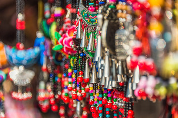 Chinese Decorations Hanging in a Tourist Store of Suzhou,China.