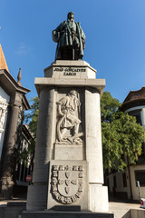 Zarco statue - Founder explorer Joao Goncalves Zarco, Funchal, Madeira