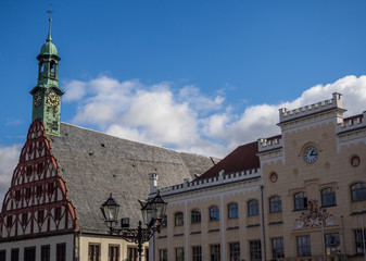 Naklejka premium Zwickau Skyline