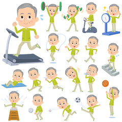 Green wear grandfather Sports & exercise