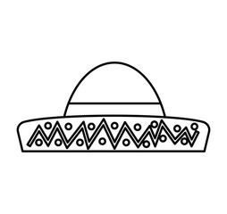 Typical latin american hat vector illustration design