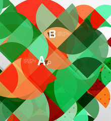 Minimalistic circle geometric abstract background