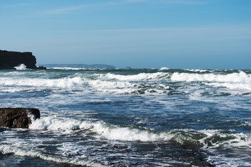 Atlantic coast near Peniche, Portugal.