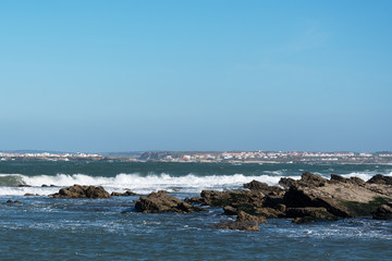 Atlantic coast near Peniche, Portugal.