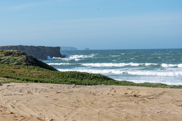 Atlantic coast near Peniche, Portugal.