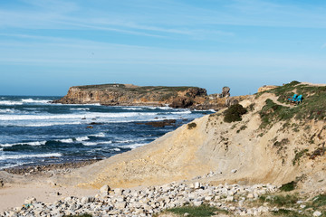 Atlantic coast near Peniche, Portugal.