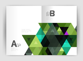 Print triangle modern print template