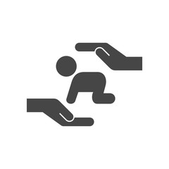 Logo of child care, motherhood and childbearing - Illustration