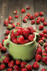Strawberries in basket